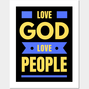 Love God Love People | Christian Posters and Art